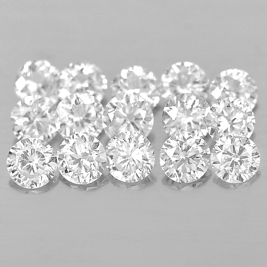 Natural Loose Diamond 0.13 Ct. 15 Pcs. Round Brilliant Cut 1.3 Mm. From Belgium: Product ID: 802102690 Product Name: Natural Natural Diamond Weight: 0.13 CT. Size: 1.3 x 1.3 x 0.8 MM. Shape: Round Brilliant Cut Color: D Clarity:VSI Luster: Scintillating Gems Origin: Belgium Treatm