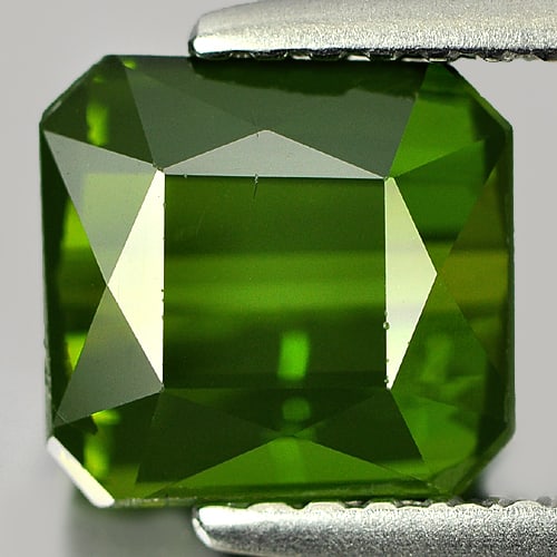 Natural Green Tourmaline 2.00 Ct. Octagon Shape 7.1 x 6.7 Mm Gemstone From Nigeria (1 of 3)