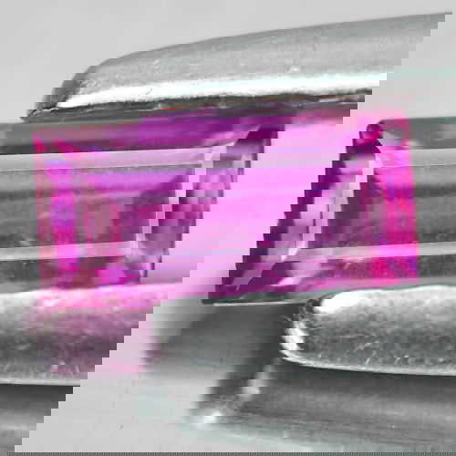 Certified Natural Unheated Purplish Red Ruby 0.24 Ct. Baguette Shape 4.72 x 2.34 Mm Gemstone (1 of 3)