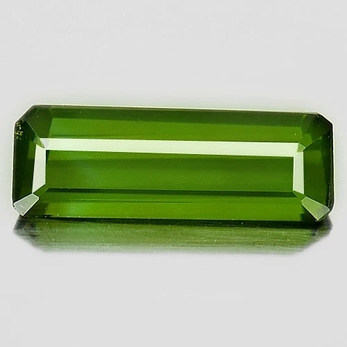 Natural Green Tourmaline 1.19 Ct. Clean Octagon Shape 10.2 x 3.7 Mm. Gemstone From Nigeria: Product ID: 807245258 Product Name: Natural Tourmaline Weight: 1.19 CT. Size: 10.2 x 3.7 x 3.4 MM. Shape: Octagon Color: Green Clarity:IF Luster: Very Good Gems Origin: Nigeria Treatment: Unheated Cry