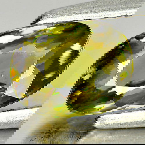 Natural Demantoid Garnet 1.11 Ct. Oval Shape 7.1 x 5.2 Mm. Unheated Gemstone From Madagascar (1 of 3)