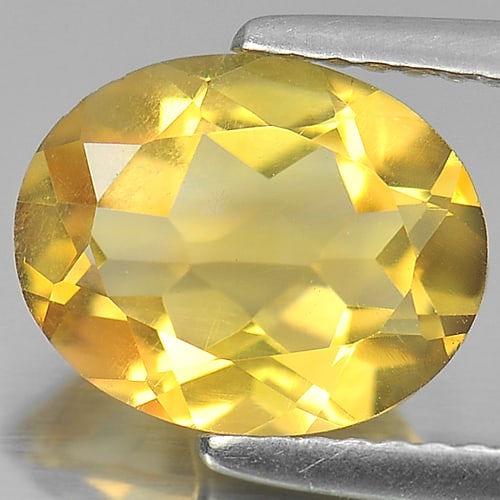 Yellow Citrine 2.10 Ct. VVS Cushion Shape 10 x 8.2 Mm. Natural Gemstone From Brazil (1 of 3)
