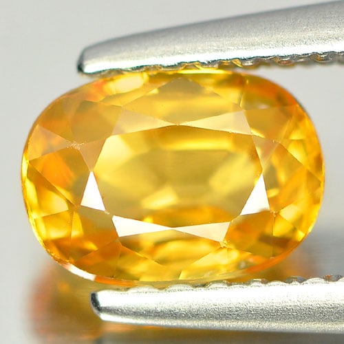 Natural Yellow Sapphire 1.17 Ct. VVS Oval Shape 6.8 x 4.9 Mm. Gemstone From Thailand: Product ID: 806151856 / Product Name: Natural Yellow Sapphire / Weight: 1.17 CT. / Size: 6.8 x 4.9 x 3.6 MM. / Shape: Oval / Color: Yellow / Clarity:VVS / Luster: Very Good / Gems Origin: Thailand / T