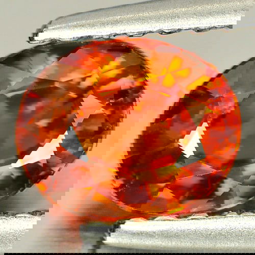 Natural Orange Mandarin Garnet 0.99 Ct. Oval Shape 6.2 x 5.1 Mm Gemstone From Namibia (1 of 3)