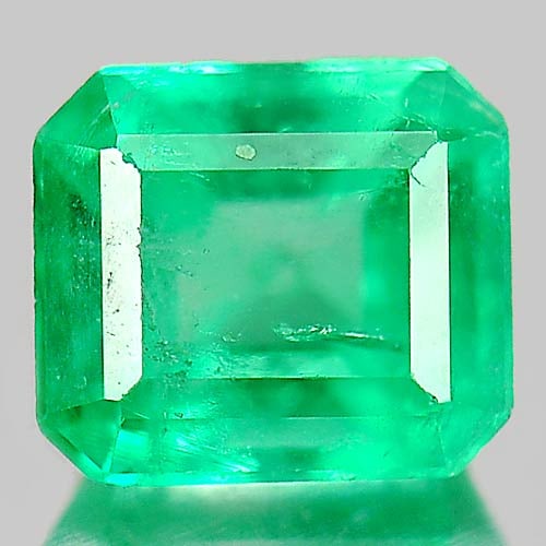 Natural Gemstone Green Emerald 0.42 Ct. Octagon Shape 5.1 x 4.5 Mm. Columbia (1 of 3)