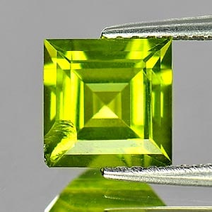 Natural Green Peridot 1.76 Ct. Square Shape 7 Mm. Natural Gemstone Unheated From Pakistan: Product ID: 805311682 Product Name: Natural Peridot Weight: 1.76 CT. Size: 7 x 7 x 4.3 MM. Shape: Square Color: Green Clarity:SI Luster: Good Gems Origin: Pakistan Treatment: Unheated Crystal Structur