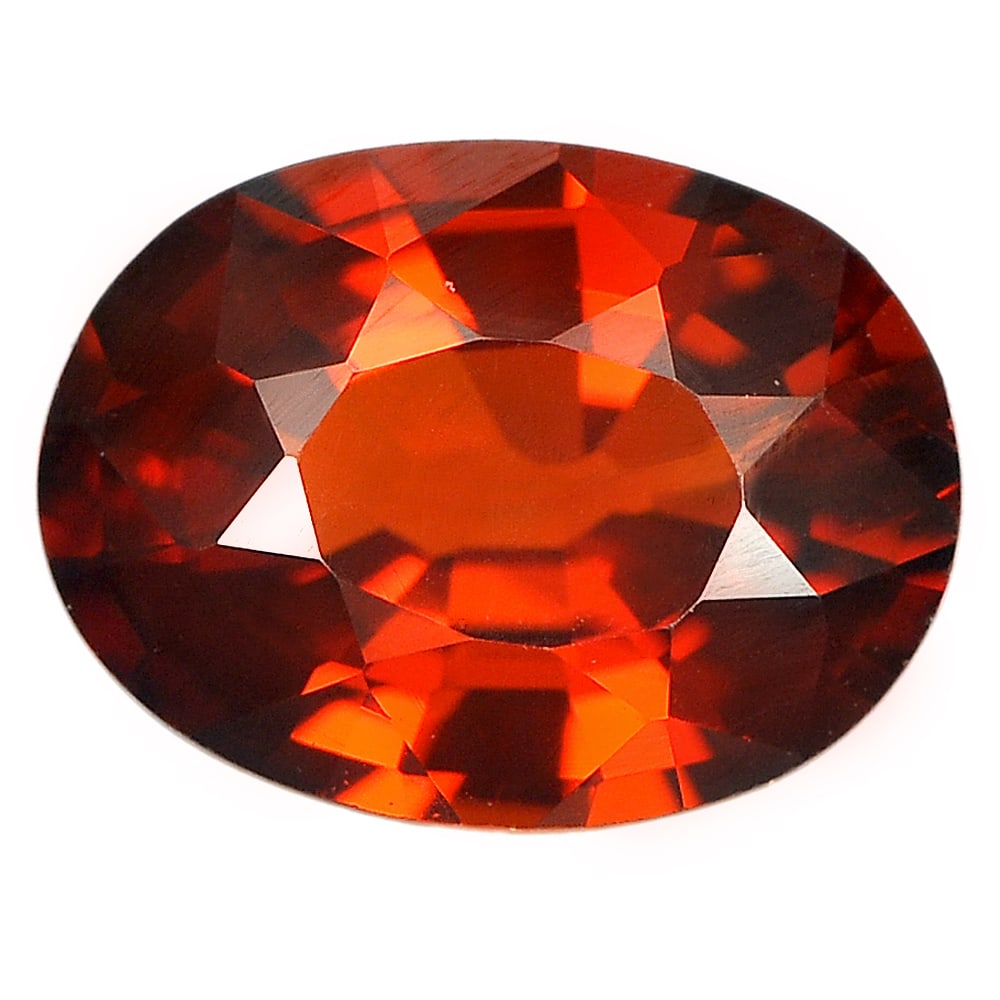 Natural Reddish Orange Spessartine Garnet 1.02 Ct. Oval Shape 7.2 x 5.3 Mm Gemstone From Nigeria (1 of 3)