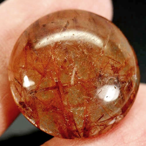 Natural Brown Rutilated Quartz 26.13 Ct. Round Cabochon 22 Mm. Gemstone From Thailand: Product ID: 805525108 Product Name: Natural Quartz Weight: 26.13 CT. Size: 22 x 22 x 7.2 MM. Shape: Round Cabochon Color: Rutilated Clarity:Semi - Transparent Luster: Good Gems Origin: Thailand Treatm