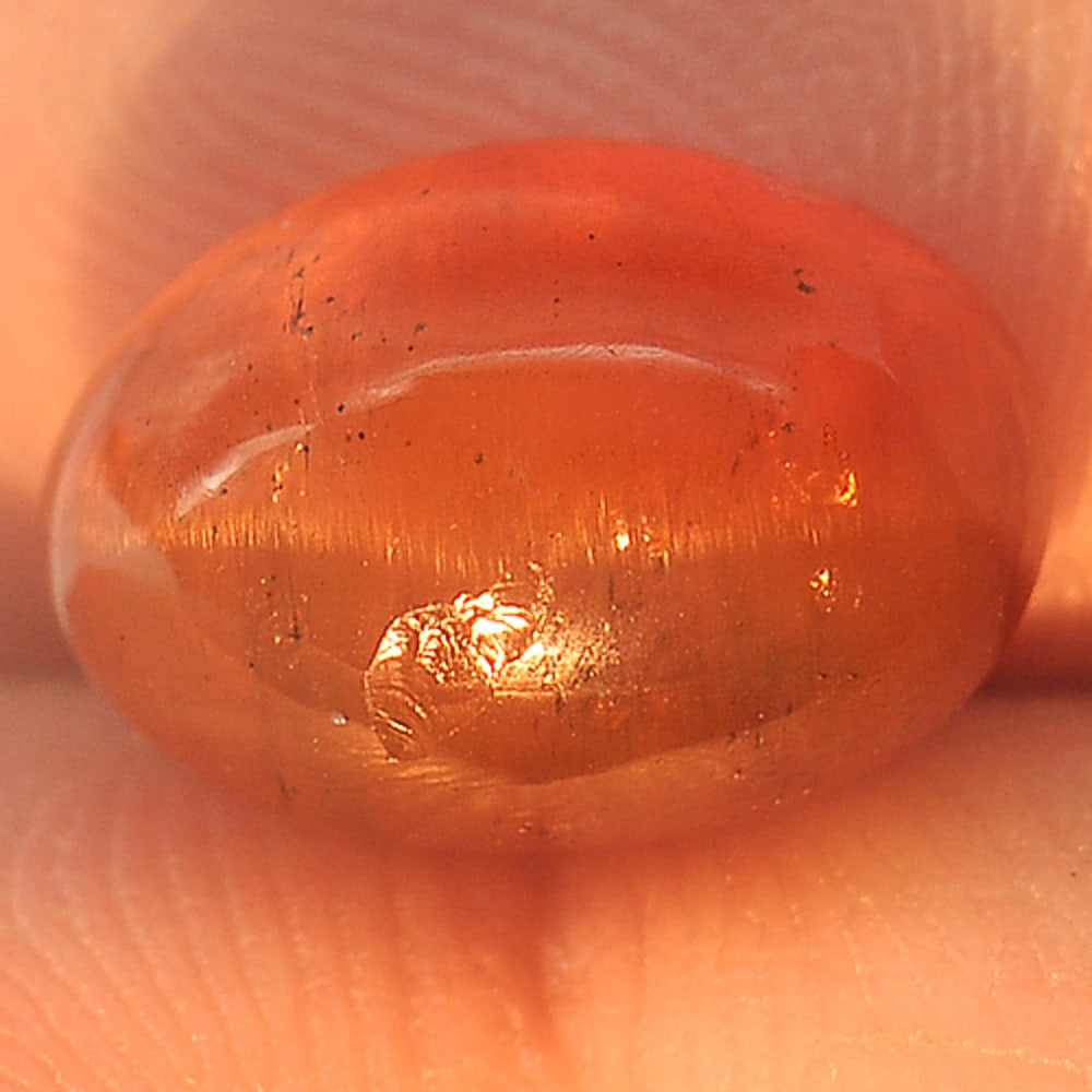 Honey Green Apatite Cat's Eye 4.41 Ct. Oval Cabochon Shape 10.7 x 7.6 x 6 Mm. Natural Gemstone: Product ID: 800613307 Product Name: Natural Apatite Weight: 4.41 CT. Size: 10.7 x 7.6 x 6 MM. Shape: Oval Cabochon Color: Green Clarity:Semi - Transparent Luster: Good Gems Origin: Tanzania Treatment: