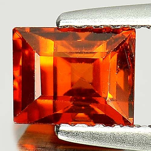 Natural Orange Spessartine Garnet 1.16 Ct. VVS Baguette Shape 6 x 4.7 Mm. Gemstone From Nigeria: Product ID: 802924740 Product Name: Natural Spessartine Weight: 1.16 CT. Size: 6 x 4.7 x 4 MM. Shape: Baguette Color: Orange Clarity:VVS Luster: Good Gems Origin: Nigeria Treatment: Unheated Crystal S