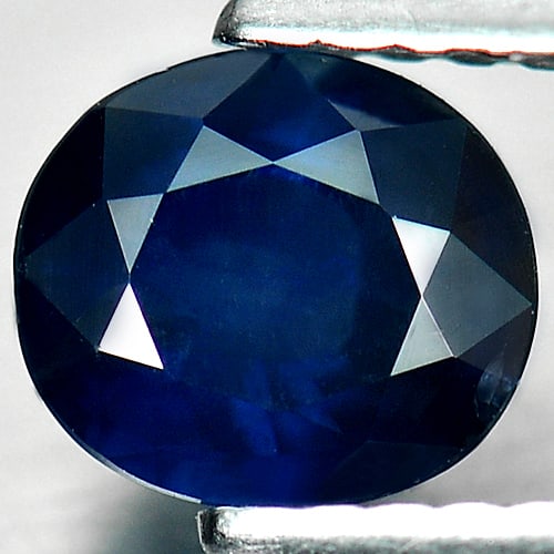 Natural Blue Sapphire 0.96 Ct. Oval Shape 6.3 x 5.6 Mm. Gemstone From Thailand (1 of 3)
