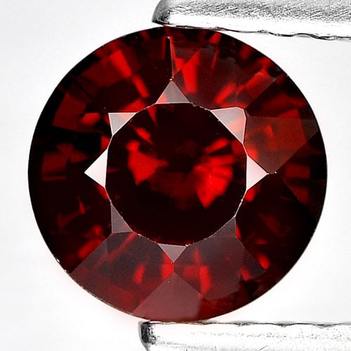 Natural Reddish Orange Spessartine Garnet 1.19 Ct. Round Shape 6 Mm. Gemstone From Nigeria (1 of 3)
