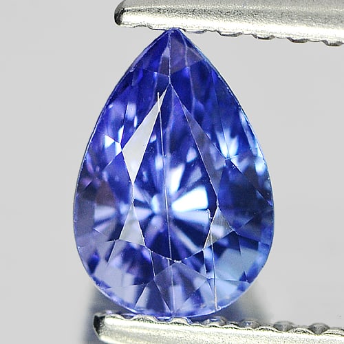 Natural Violet Blue Tanzanite 1.06 Ct. Pear Shape 7.1 x 5 Mm. Gemstone From Tanzania: Product ID: 807009174 Product Name: Natural Tanzanite Weight: 1.06 CT. Size: 7.1 x 5 x 4.7 MM. Shape: Pear Color: Violet Blue Clarity:SI Luster: Good Gems Origin: Tanzania Treatment: Heated Crystal St