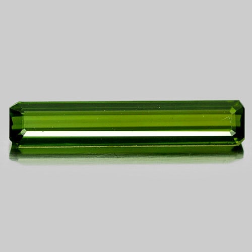 Natural Green Tourmaline 1.60 Ct. Octagon Shape 17.1 x 3.4 Mm. Gemstone Unheated From Nigeria (1 of 3)