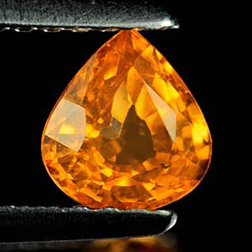 Natural Orange Spessartine Garnet 0.76 Ct. Pear Shape 5.7 x 5.3 Mm. Gemstone From Nigeria: Product ID: 802924599 Product Name: Natural Spessartine Weight: 0.76 CT. Size: 5.7 x 5.3 x 3.2 MM. Shape: Pear Color: Orange Clarity:VSI Luster: Good Gems Origin: Nigeria Treatment: Unheated Crystal S