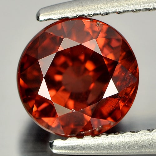 Natural Imperial Red Zircon 2.21 Ct. Round Shape 6.5 Mm. Gemstone From Tanzania: Product ID: 807722357 Product Name: Natural Zircon Weight: 2.21 CT. Size: 6.5 x 6.5 x 5 MM. Shape: Round Color: Imperial Red Clarity:SI Luster: Very Good Gems Origin: Tanzania Treatment: Unheated Crys