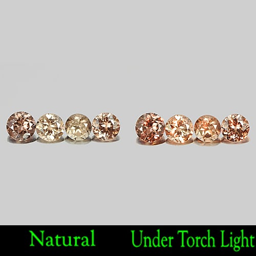 Natural Color Change Garnet 1.66 Ct. Round Shape 4 Pcs Gemstone From Nigeria (1 of 3)