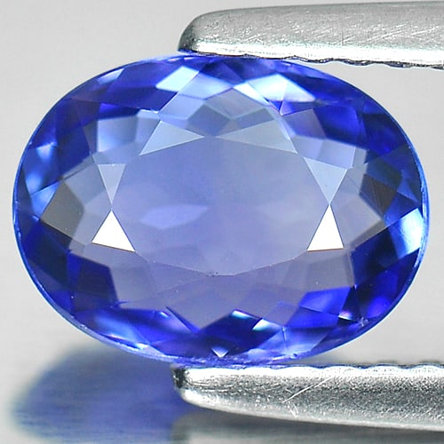 Certified Natural Violetish Blue Tanzanite 1.25 Ct. Clean Oval Shape 8.30 x 6.21 Mm. Gemstone From: Product ID: 807006052 Product Name: Natural Tanzanite Weight: 1.25 CT. Size: 8.30 x 6.21 x 2.92 MM. Shape: Oval Color: Blue Clarity:IF Luster: Very Good Gems Origin: Tanzania Treatment: Heated Crystal