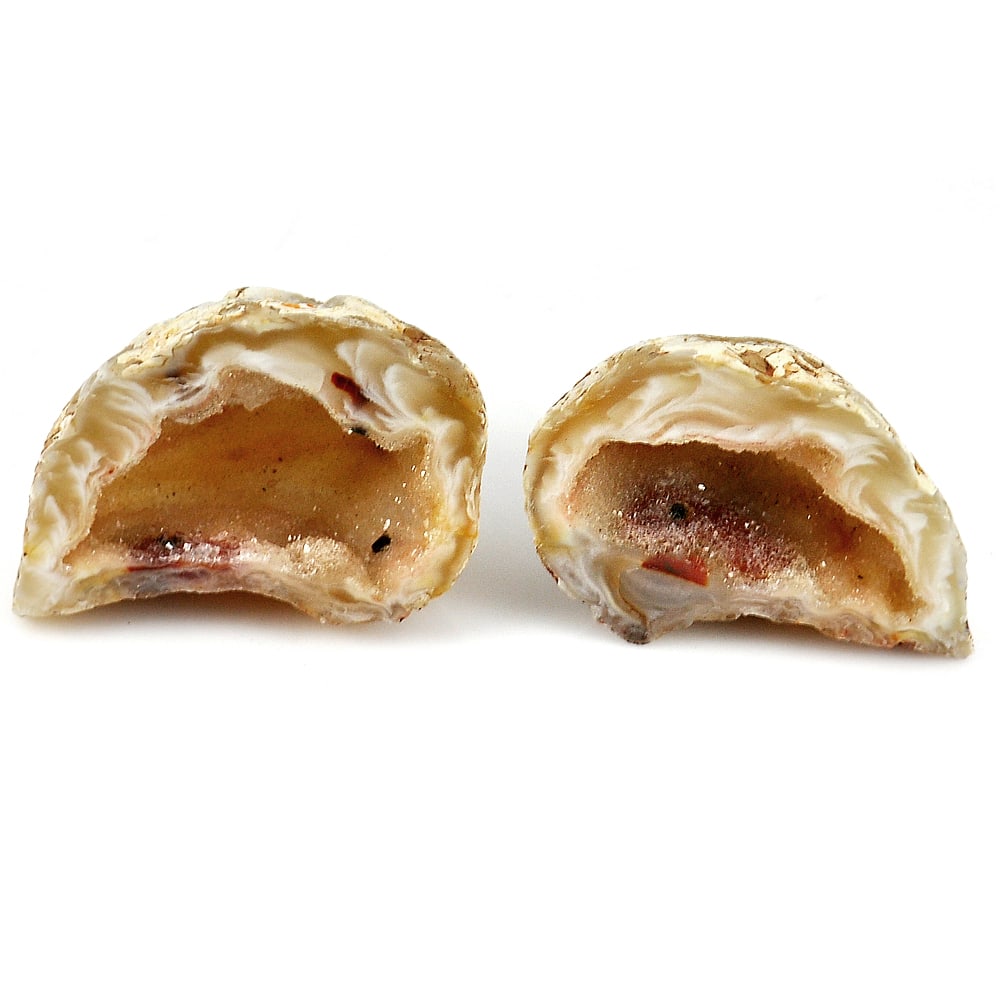 Natural Multi-Color Agate Druzy Rough 155.37 Ct. Match Pair Gemstone From Madagascar (1 of 3)