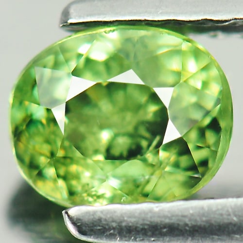 Natural Green Demantoid Garnet 1.03 Ct. Oval Shape 6.1 x 5 Mm. Unheated Gemstone From Madagascar: Product ID: 802922470 Product Name: Natural Demantoid Weight: 1.03 CT. Size: 6.1 x 5 x 4 MM. Shape: Oval Color: Green Clarity:SI1 Luster: Very Good Gems Origin: Mardagascar Treatment: Unheated Crystal