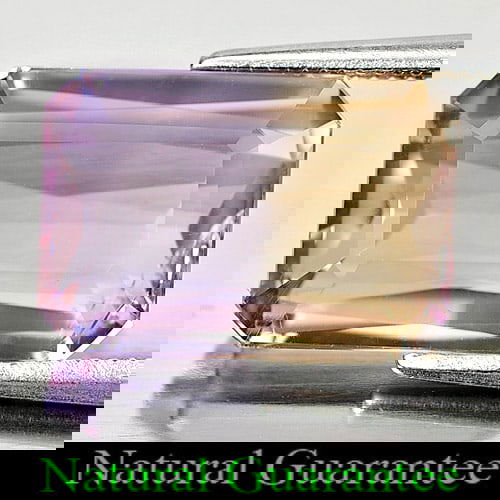 Bi Color Ametrine 7.18 Ct. Clean Octagon Shape 13.7 x 9.5 Mm. Gemstone From Bolivia (1 of 3)