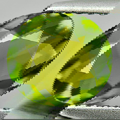 Natural Green Tourmaline 1.11 Ct. Oval Shape 7.6 x 6.9 Mm. Unheated Gemstone From Nigeria (1 of 3)