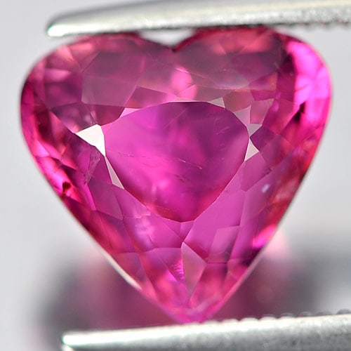 Natural Unheated Purplish Pink Tourmaline 3.48 Ct. Heart Shape 9.8 x 9.3 Mm. Gemstone (1 of 3)