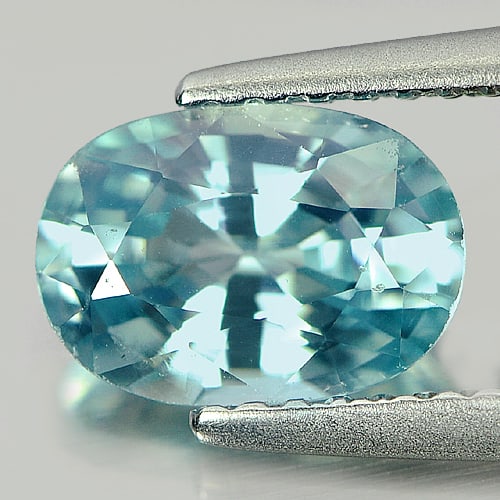 Natural Blue Zircon 2.22 Ct. VVS Oval Shape 8.5 x 6 Mm. Gemstone From Cambodia: Product ID: 807713698 Product Name: Natural Zircon Weight: 2.22 CT. Size: 8.5 x 6 x 4.4 MM. Shape: Oval Color: Blue Clarity:VVS Luster: Good Gems Origin: Cambodia Treatment: Heated Crystal Structure: