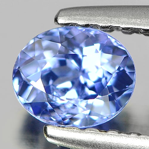 Natural Violetish Blue Tanzanite 0.47 Ct. Oval Shape 5 x 4.2 Mm. Gemstone From Tanzania: Product ID: 807008318 Product Name: Natural Tanzanite Weight: 0.47 CT. Size: 5 x 4.2 x 3.3 MM. Shape: Oval Color: Violetish Blue Clarity:VVS Luster: Good Gems Origin: Tanzania Treatment: Heated Crysta