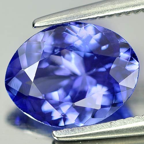Natural Violetish Blue Tanzanite 1.64 Ct. VVS Oval Shape 9.1 x 7.1 Mm Gemstone From Tanzania: Product ID: 807009060 Product Name: Natural Tanzanite Weight: 1.64 CT. Size: 9.1 x 7.1 x 4.1 MM. Shape: Oval Color: Violetish Blue Clarity:VVS Luster: Good Gems Origin: Tanzania Treatment: Heated Crys