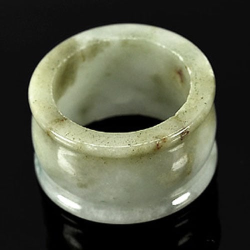 Natural Multi-Color Jade Ring 61.04 Ct. Round Size 9.5 Unheated Gemstone (1 of 3)