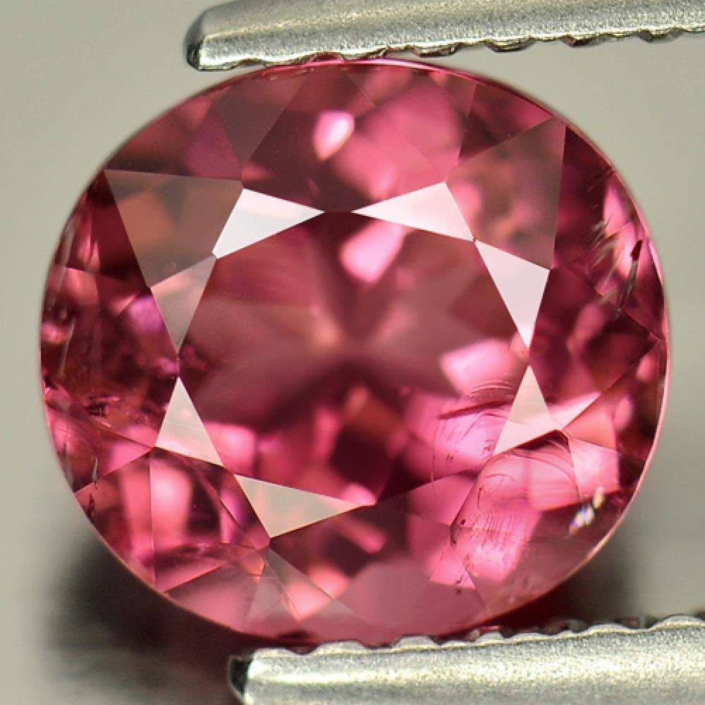 Natural Pink Tourmaline 1.48 Ct. Oval Shape 7.1 x 6.7 Mm. Gemstone From Nigeria: Product ID: 807250163 Product Name: Natural Tourmaline Weight: 1.48 CT. Size: 7.1 x 6.7 x 4.6 MM. Shape: Oval Color: Pink Clarity:SI1 Luster: Very Good Gems Origin: Nigeria Treatment: Unheated Crystal