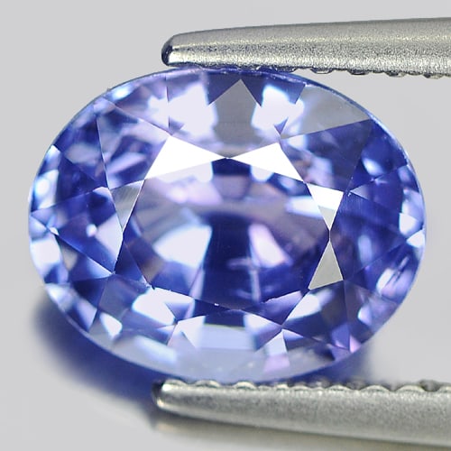Certified Natural Violetish Blue Tanzanite 2.70 Ct. VVS Oval Shape 9.19 x 7.39 Mm. Gemstone From (1 of 3)