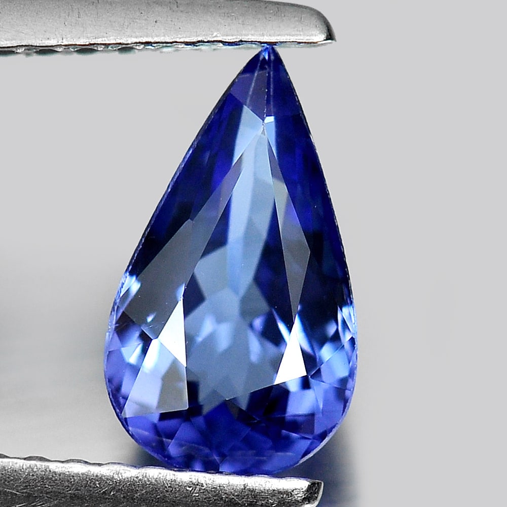 Natural Violetish Blue Tanzanite 1.15 Ct. Clean Pear 9.3 x 5.3 Mm. Gemstone From Tanzania (1 of 3)