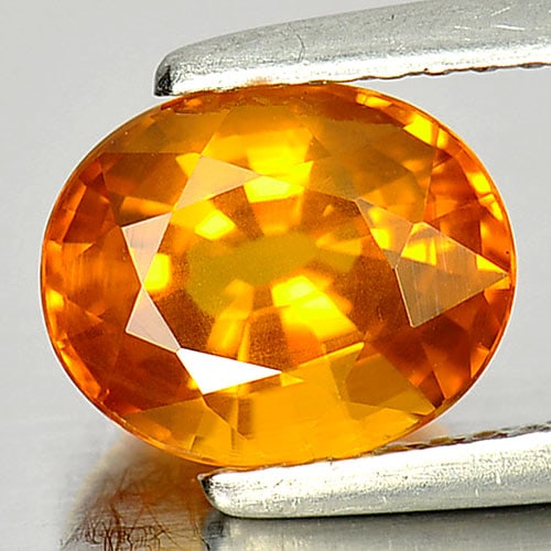 Natural Yellow Sapphire 2.48 Ct. VVS Oval Shape 8 x 7 Mm. Gemstone From Thailand (1 of 3)
