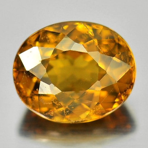 Natural Greenish Yellow Mali Garnet 1.45 Ct. Oval Shape 7.1 x 5.9 Mm Gemstone Unheated From: Product ID: 802927557 Product Name: Natural Mali Garnet Weight: 1.45 CT. Size: 7.1 x 5.9 x 4.2 MM. Shape: Oval Color: Greenish Yellow Clarity:SI1 Luster: Good Gems Origin: Madagascar Treatment: Unheat