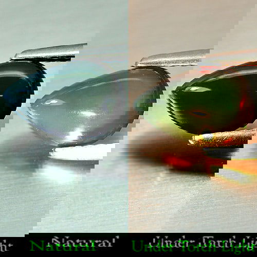 Natural Red Black Opal 0.83 Ct. Pear Cabochon Shape 9.2 x 6.1 Mm. Unheated Gemstone (1 of 3)