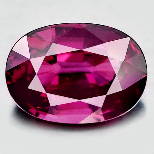 Natural Purplish Pink Rhodolite Garnet 3.00 Ct. Oval Shape 10 x 7.2 Mm. Gemstone From Madagascar (1 of 3)