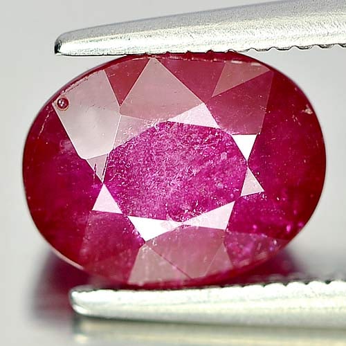 Natural Purplish Red Ruby 2.86 Ct. Oval Shape 8.7 x 6.9 Mm. Natural Gemstone From Madagascar (1 of 3)