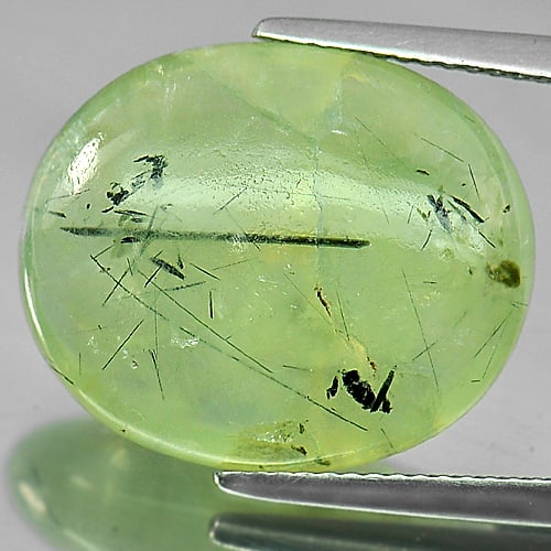 Natural Green Prehnite 18.55 Ct. Oval Cabochon Shape 18.9 x 15.9 Mm Gemstone From Australia: Product ID: 818800746 Product Name: Natural Prehnite Weight: 18.55 CT. Size: 18.9 x 15.9 x 7.4 MM. Shape: Oval Cabochon Color: Green Clarity:Semi - Transparent Luster: Good Gems Origin: Australia Trea