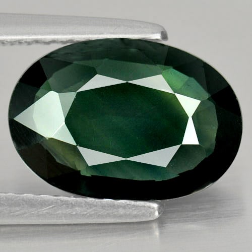 Natural Green Sapphire 2.75 Ct. Oval Shape 11.4 x 8 Mm. Gemstone From Thailand (1 of 3)