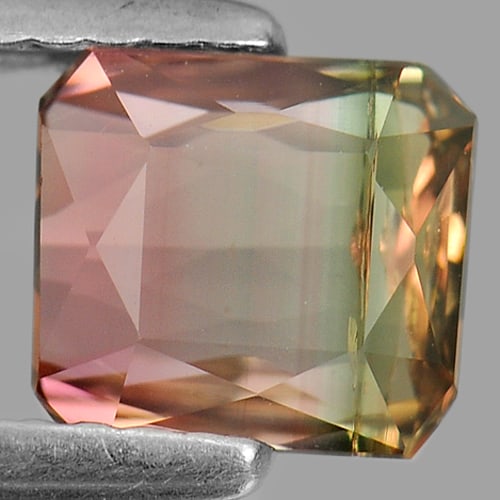 Natural Party Color Tourmaline 1.42 Ct. Octagon Shape 6.6 x 5.9 Mm. Gemstone From Nigeria: Product ID: 807230411 Product Name: Natural Tourmaline Weight: 1.42 CT. Size: 6.6 x 5.9 x 3.7 MM. Shape: Octagon Color: Bi Color Clarity:VSI Luster: Good Gems Origin: Nigeria Treatment: Unheated Cryst
