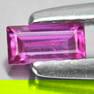 Certified Unheated Natural Purplish Red Ruby 0.24 Ct. Baguette Shape 4.72 x 2.34 Mm Gemstone From