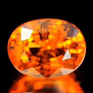 Natural Orange Spessartine Garnet 0.76 Ct. Oval Shape 5.9 x 4.6 Mm Gemstone From Nigeria (1 of 3)