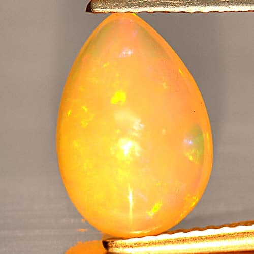 Natural Multi Color Opal 2.89 Ct. Pear Cabochon Shape 12.6 x 8.7 Mm. Gemstone (1 of 3)