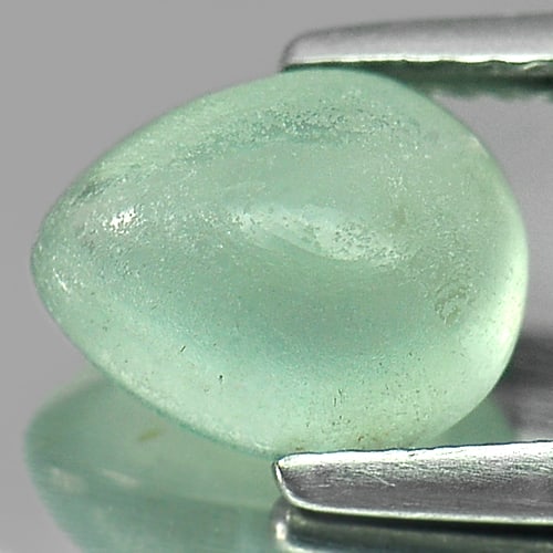 Natural Green Prehnite 2.29 Ct. Pear Cabochon Shape 9 x 7.4 Mm Gemstone From Australia: Product ID: 818802131 Product Name: Natural Prehnite Weight: 2.29 CT. Size: 9 x 7.4 x 5 MM. Shape: Pear Cabochon Color: Green Clarity:Semi - Transparent Luster: Good Gems Origin: Australia Treatment: 