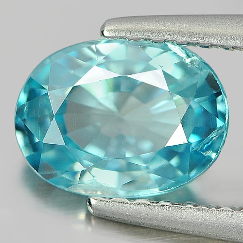 Natural Blue Color Zircon 1.60 Ct. Oval Shape 7.6 x 5.6 Mm Gemstone From Cambodia: Product ID: 807720746 Product Name: Natural Zircon Weight: 1.60 CT. Size: 7.6 x 5.6 x 3.3 MM. Shape: Oval Color: Blue Clarity:SI Luster: Good Gems Origin: Cambodia Treatment: Heated Crystal Structure: