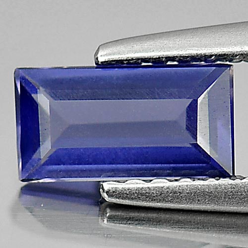Natural Violet Blue Iolite 0.50 Ct. VVS Baguette Shape 7.4 x 3.8 Mm. Gemstone Unheated: Product ID: 803804267 Product Name: Natural Iolite Weight: 0.50 CT. Size: 7.4 x 3.8 x 2.5 MM. Shape: Baguette Color: Violet Blue Clarity:VVS Luster: Good Gems Origin: Madagascar Treatment: Unheated Cr