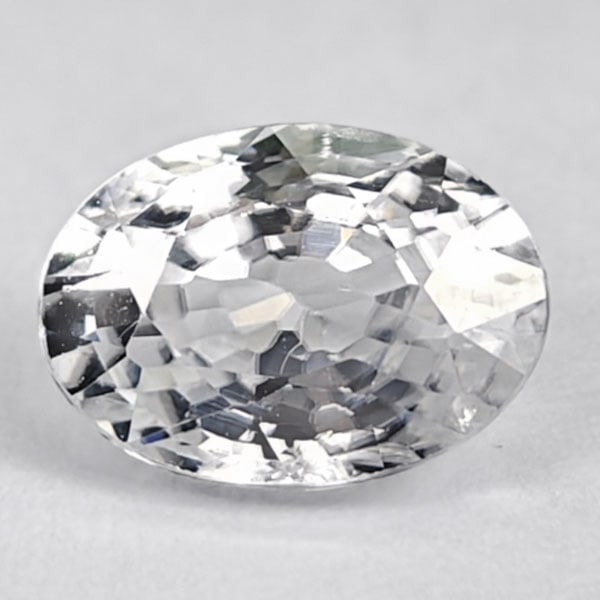 Natural White Zircon 1.32 Ct. Oval Shape 7 x 5.1 Mm. Gemstone From Cambodia: Product ID: 807742842 Product Name: Natural Zircon Weight: 1.32 CT. Size: 7 x 5.1 x 3.6 MM. Shape: Oval Color: White Clarity:VSI Luster: Good Gems Origin: Cambodia Treatment: Heated Crystal Structure: