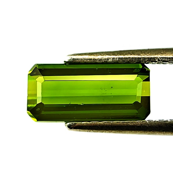 Natural Green Tourmaline 2.40 Ct. Baguette Shape 16.4 x 4.3 Mm Gemstone From Nigeria: Product ID: 807250237 Product Name: Natural Tourmaline Weight: 2.40 CT. Size: 16.4 x 4.3 x 3.4 MM. Shape: Baguette Color: Green Clarity:VVS Luster: Good Gems Origin: Nigeria Treatment: Unheated Crysta